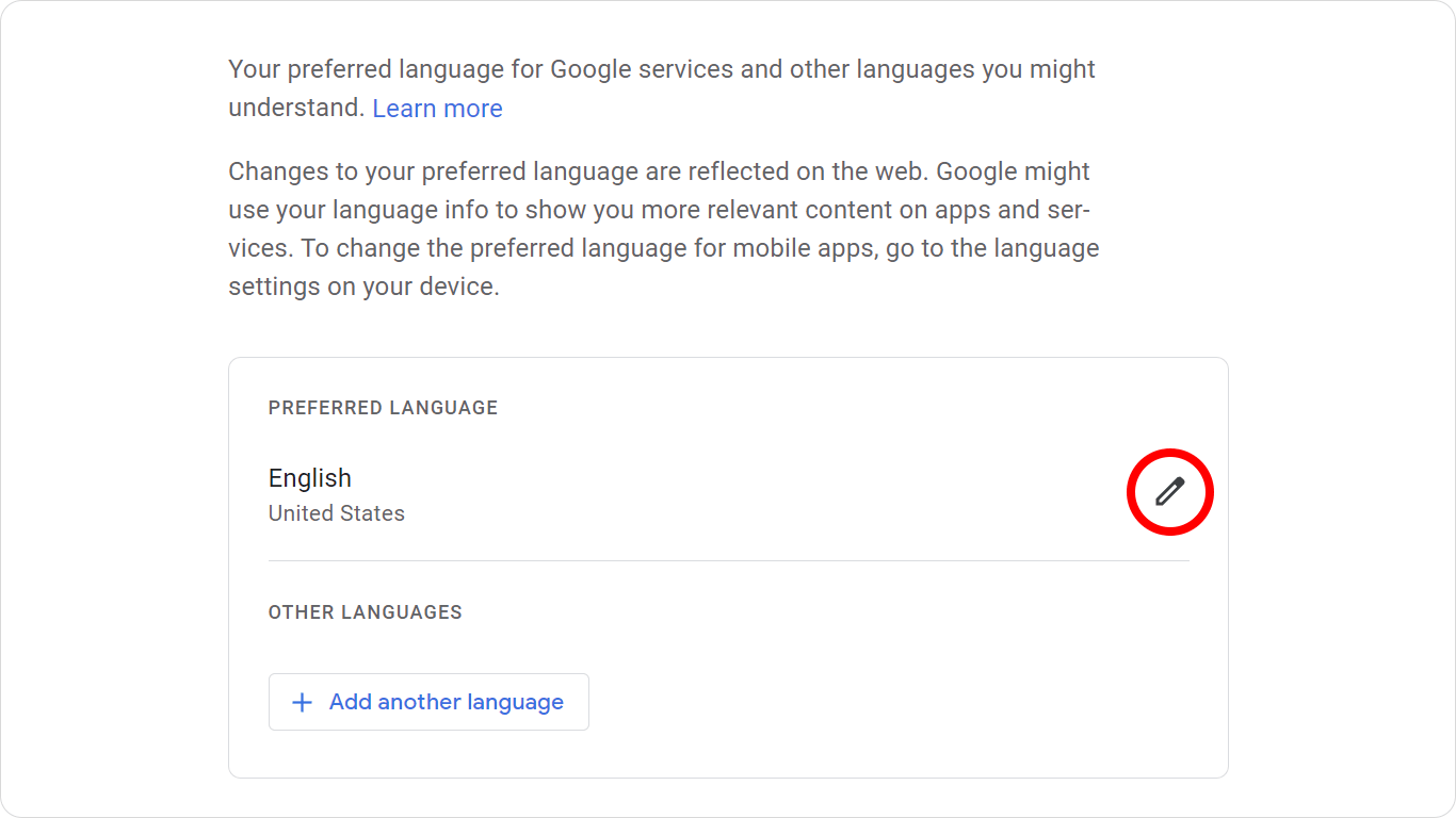 谷歌修改語言